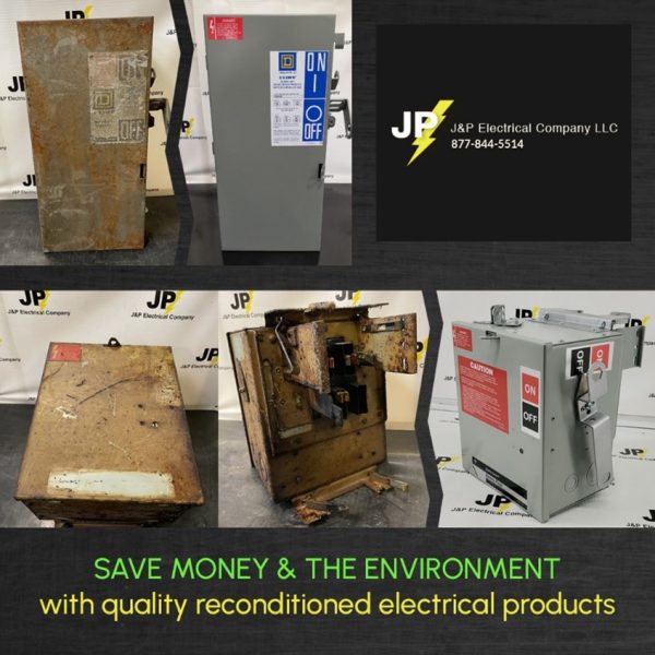 Image of J&P Electrical refurbishing work; save money and the environment with quality reconditioned electrical products.